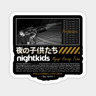 Nightkids Streetwear Style Initial D Magnet