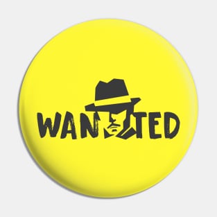 Wanted man typography design Pin