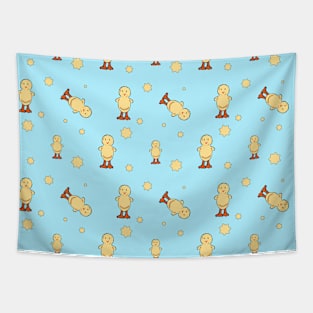 Ducks and Stars Pattern Tapestry