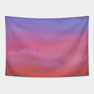 Sunset rainbow sky Tapestry