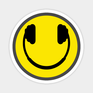 smiley headphone mood Magnet