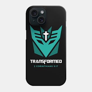 transformed 2 corinthians 5:17 bible verse Phone Case