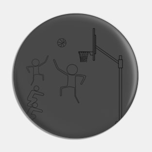 Basketball Motivational illustration Pin