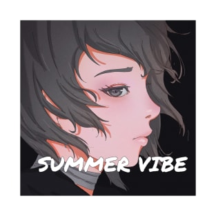 Summer Vibe - BLACK - Anime Art T-Shirt T-Shirt