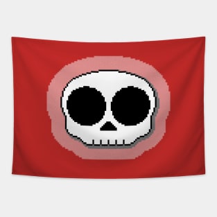 Big eyed skull - PIXEL Tapestry