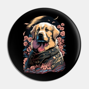 Golden retriever Pin