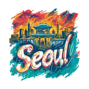 Seoul Retro South Korea t-shirt T-Shirt