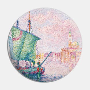 Venice, The Pink Cloud by Paul Signac Pin