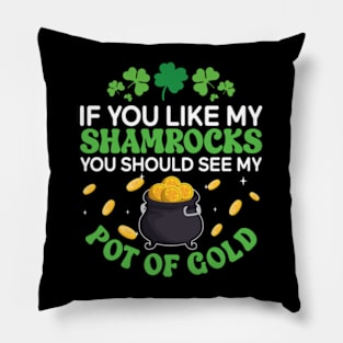 If You Like My Shamrocks You Should See my Pot Of Gold Pillow