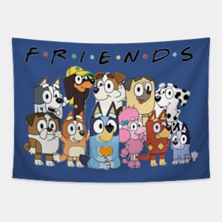 Dog and friends Tapestry