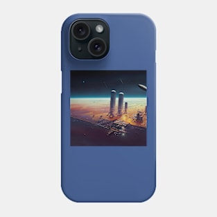 Interplanetary Spaceport Phone Case