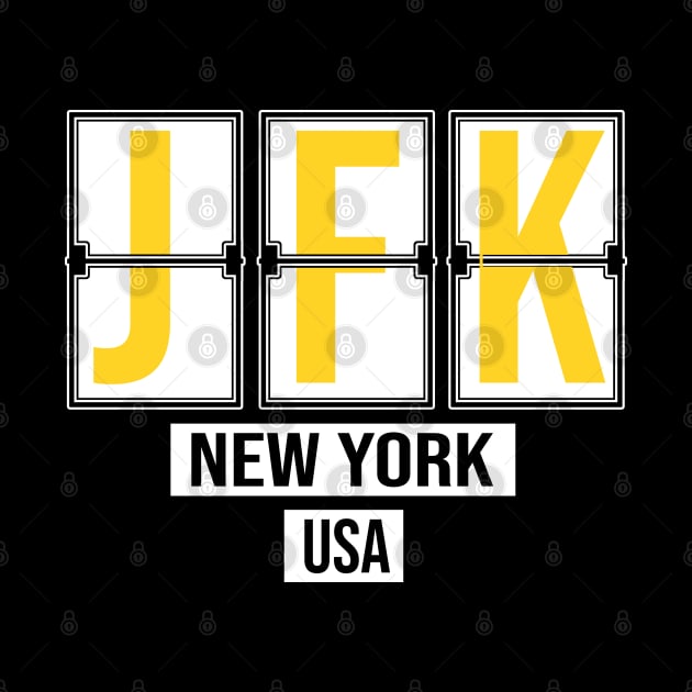 JFK - New York Airport Code Souvenir or Gift Shirt by HopeandHobby