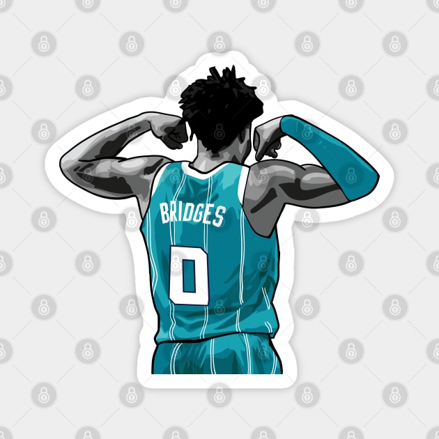 Miles Bridges Vector Back Magnet by qiangdade