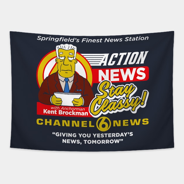 Springfield Channel 6 Action News Tapestry by Alema Art