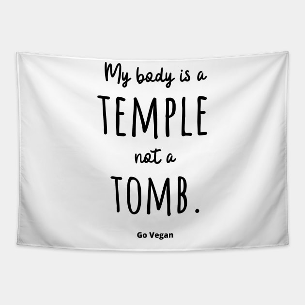 My Body is a Temple Not a Quote Tapestry by Koala Station