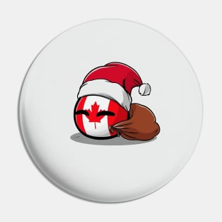 Canada Santa Christmas Pin