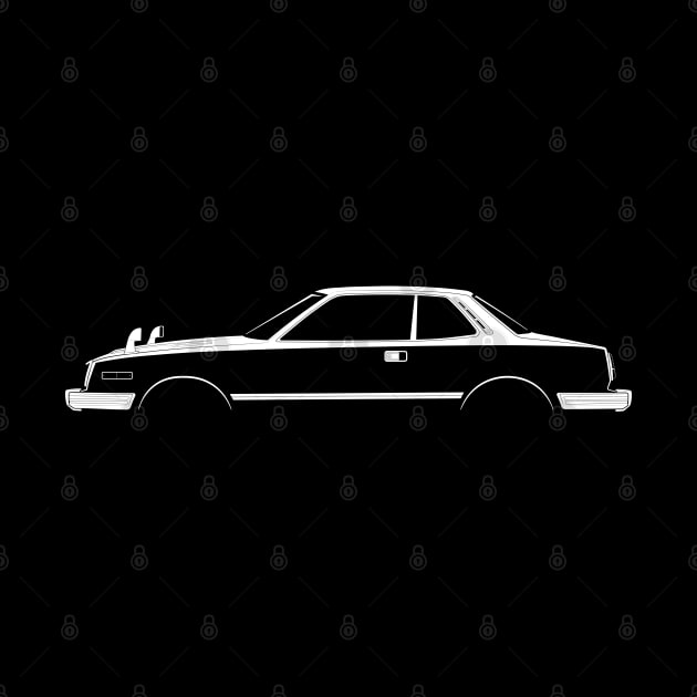 Honda Prelude (SN) Silhouette by Car-Silhouettes