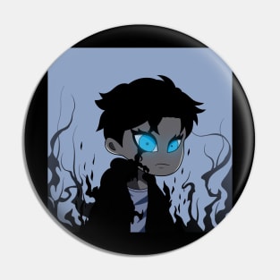 Black chibi kids Pin