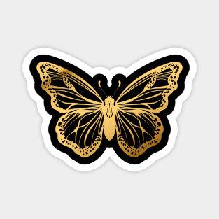 Gold Butterfly Magnet