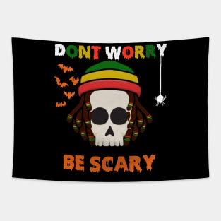 Funny Skull Skeleton Halloween Reggae costume Gift Tapestry