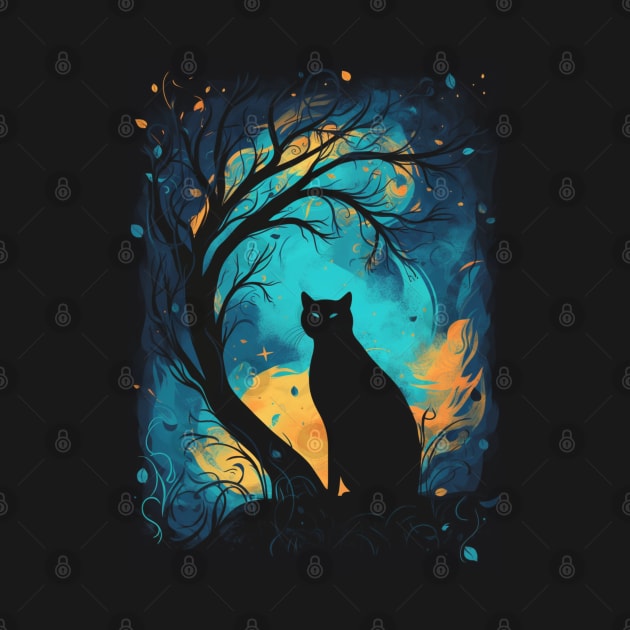 Black Cat at Night by SzlagRPG