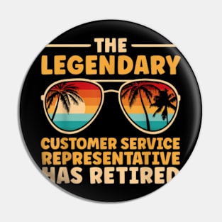 Retired Customer Service Representative Retirement Pin