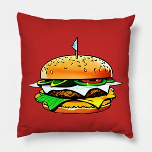 It's a cheeseburger! Pillow