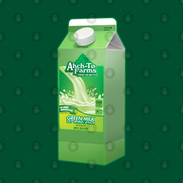 Ahch-To Farms Green Milk Carton by ebbdesign