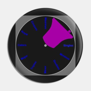 Bell Tower Wall Clock - Purple Pin