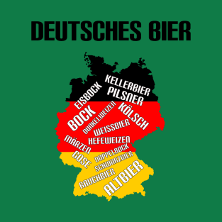 Deutsches Bier Dark Text T-Shirt