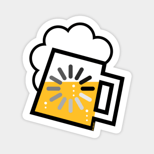 Beer Loading (Drinking In Progress / Icon / /) Magnet