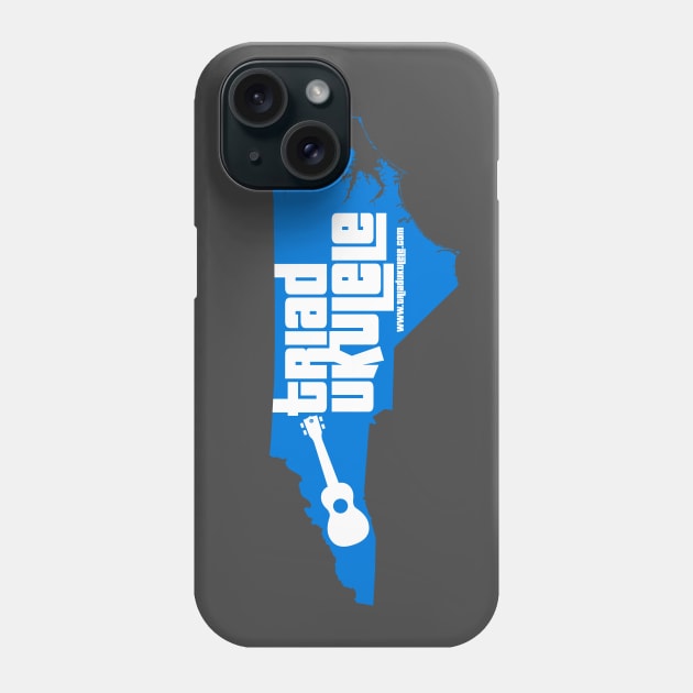 Triad Ukulele State Outline Phone Case by Sara Howard