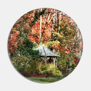 Gazebo in Autumn Garden Pin