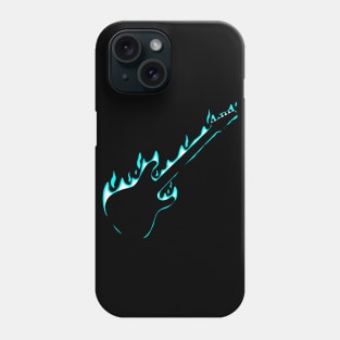 Fire Guitar (Cyan version) Phone Case