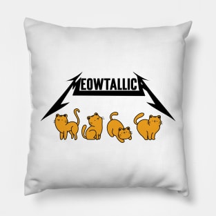 Meowtallica Pillow