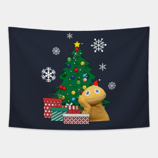 Zippy Around The Christmas Tree Rainbow Tapestry