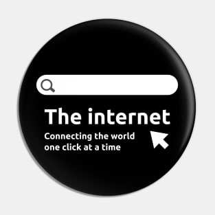 The internet Connecting the world  one click at a time, The Connected Globe: Uniting the World through the Internet Pin