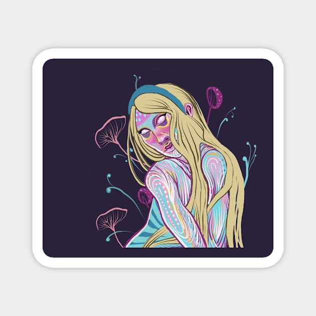 Alice in Wonderland Fan Art Magnet by kobila