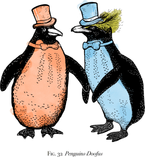 Penguins-Doofus Magnet