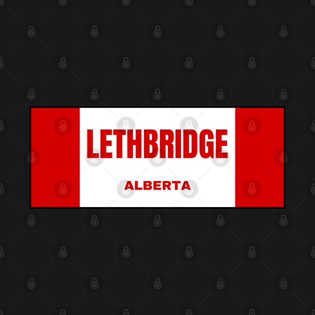 Lethbridge City in Canadian Flag Colors by aybe7elf