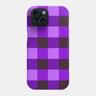 Purple Color Gingham Pattern 2 Phone Case