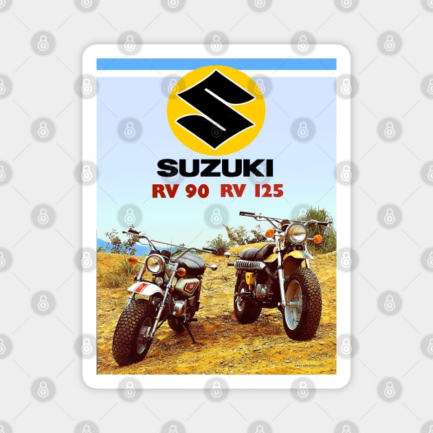 Suzuki RV 90/125 Magnet by Midcenturydave