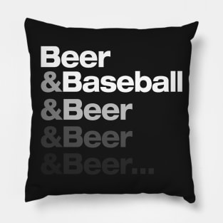 Beer & Baseball Pillow