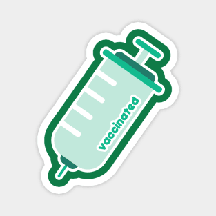 Green Kawaii Vaccine Magnet