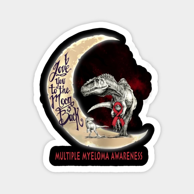 multiple myeloma dinosaur Magnet by TeesCircle