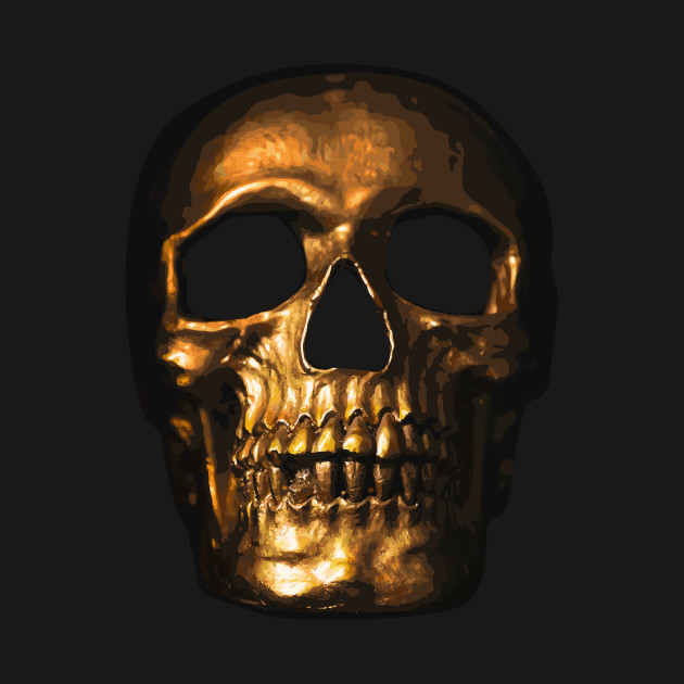 Disover Golden Skull - Skull - T-Shirt