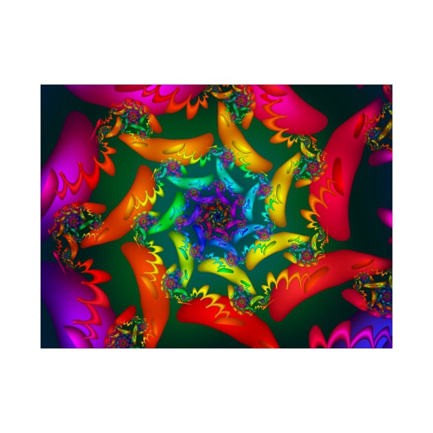 Colourful Fractal Spiral by pinkal