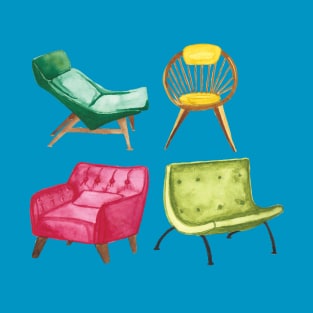 Mid century modern chairs T-Shirt