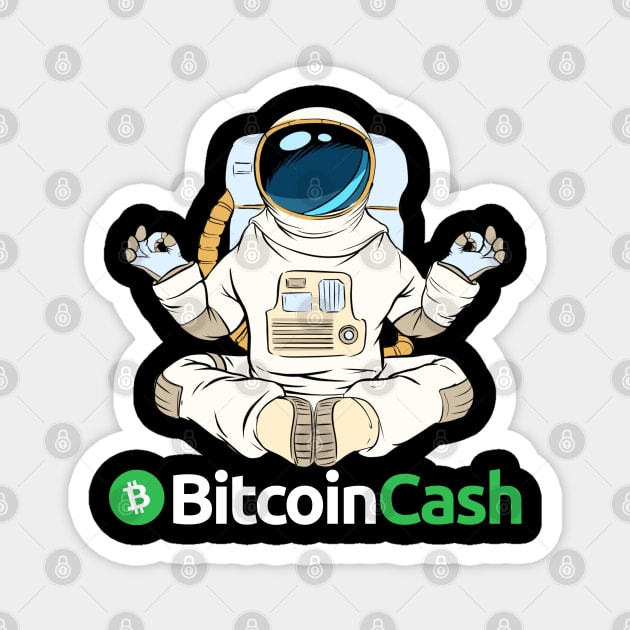 Bitcoin cash Crypto Bitcoincash BCH Token BHC Cryptocurrency coin Token Magnet by JayD World