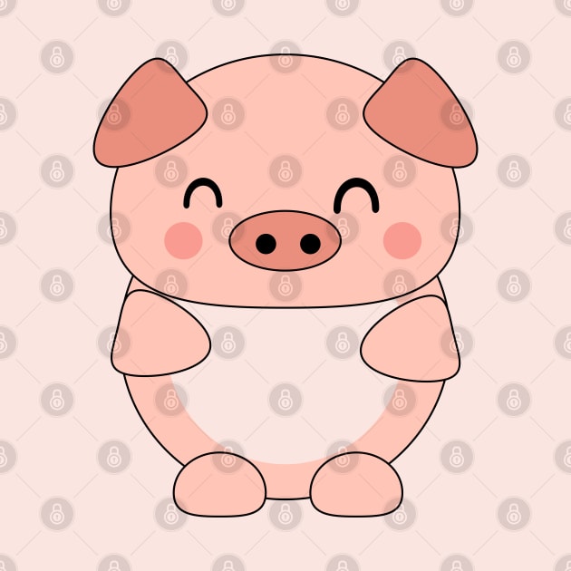 Cute Baby Pig by Kam Bam Designs